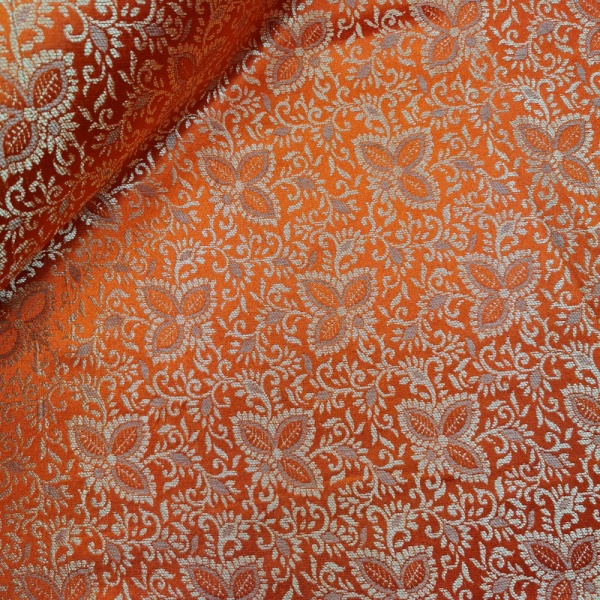 Indian Brocade Design 3 - Orange